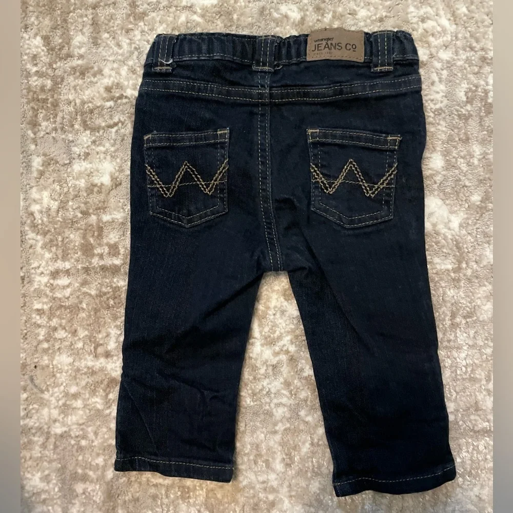 Wrangler Kids Dark Blue straight leg Jeans size 3/6M